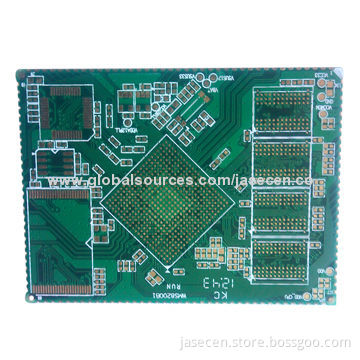 Multilayer BGA PCB with half hole